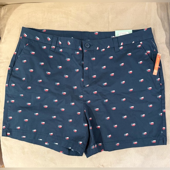 Magellan LOCAL STATE TX FF SHORTY MOONLIT OCEAN‎ FLAG SIZE 18 -5 Inseam - Picture 1 of 6